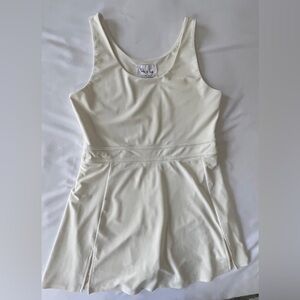 Sadie & Sage Cream Sleeveless Scoop Neck Dress